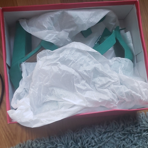 Teal Strappy Sandal - Picture 4 of 4